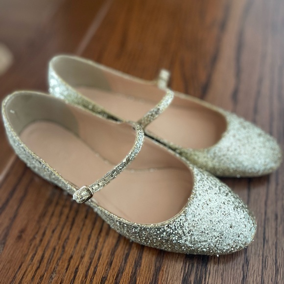 J. Crew Gold Glitter Mary Jane - Picture 2 of 5